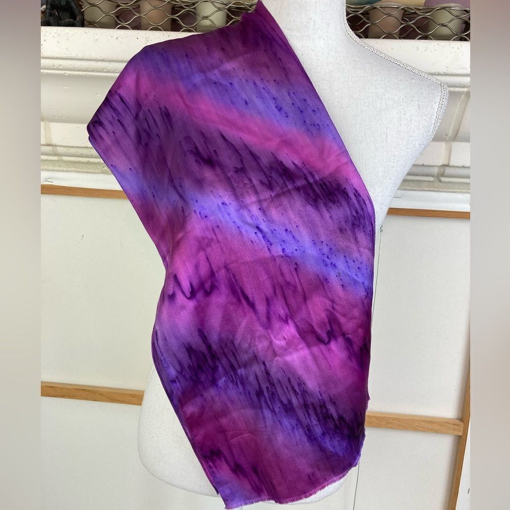 Kriska silk handmade collectors item scarf one of a kind never worn